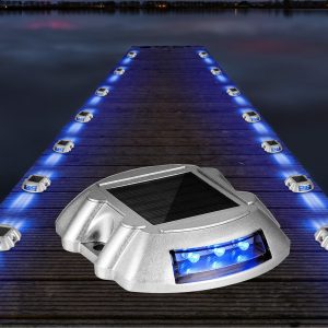 Quntis Solar Deck Lights. IP68 Waterproof Outdoor Ground Lights. Heavy Duty Driveway Marker Lights for Deck and Pathway