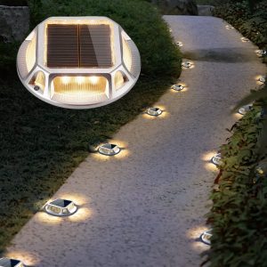 Quntis Solar Deck Lights . IP68 Waterproof Dusk to Dawn LED Solar Lights. Heavy Duty Lighting for Deck and Pathway