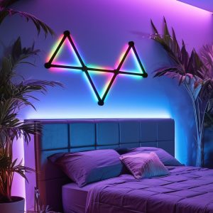 Glide Wall Lights. RGBIC LED Lights. Smart Gaming Lights RGB Light Bar. LED Wall Lights for Bedroom