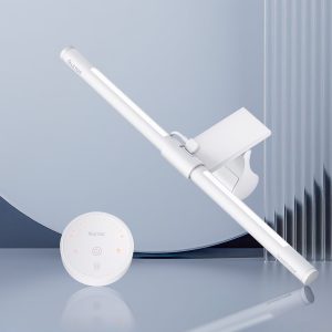 Quntis Monitor Light Bar Glow 41 cm (16.1 inch) White. Wireless Remote With Ambient Backlight. Eye Care No Glare Stepless Dimmable Computer Lamp. Aesthetic Desk Setup For Curved Gaming Monitor Reading And Study