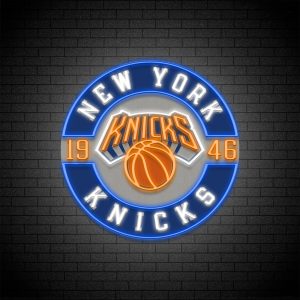 NY Hoops Neon Sign ?C LED Basketball Wall Light Inspired by New York City Game Night Vibes