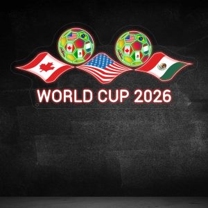 2026 World Cup LED Neon Sign - Light Up The Pitch For Your Ultimate Sanctuary