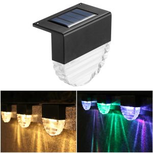 Quntis Solar Step Lights. IP65 Waterproof Professional Lighting for Outdoor Stairs and Steps