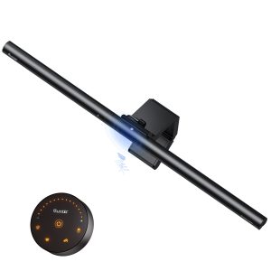 Quntis Monitor Light Bar Focus Radar 52 cm (20.5 inch) Grey. Screenlinear Radar Pro Plus With Wireless Remote. Smart Motion Sensor And Touch Control. Asymmetric High CRI Eye Care Stepless Dimmable Screen Light