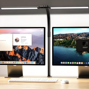 Quntis Flex Desk Lamp Studio 78 cm (30.7 inch) Grey. LED ScreenLinear Desk Fold Pro. Double Head Architect Desk Light with Clamp