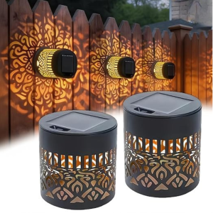 Mandala Solar Fence Lights ?C IP65 Waterproof Warm White Sunflower Wall Lamp for Outdoor Garden Landscape