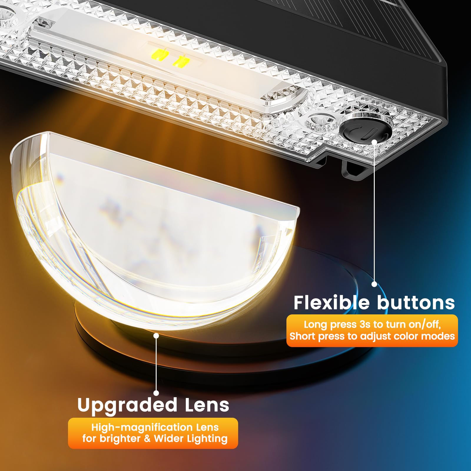 Quntis RGBWW Solar Step Lights. 10 Color Mode IP65 Waterproof Professional Lighting for Outdoor Stairs and Steps - Image 5