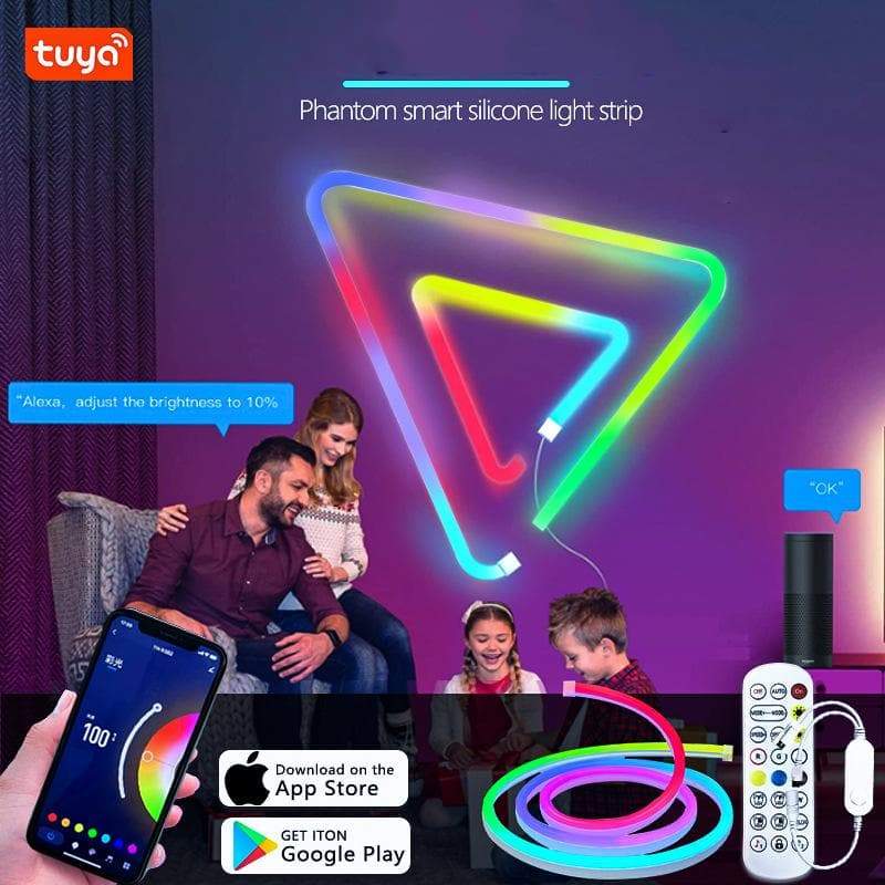 RGBIC Neon LED Rope Lights with Remote. App & Voice Control ? Flexible. IP65 Waterproof for Indoor & Outdoor Decor - Image 3