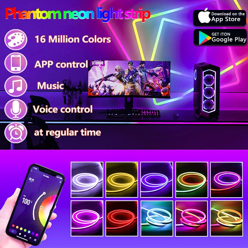 RGBIC Neon LED Rope Lights with Remote. App & Voice Control ? Flexible. IP65 Waterproof for Indoor & Outdoor Decor - Image 4