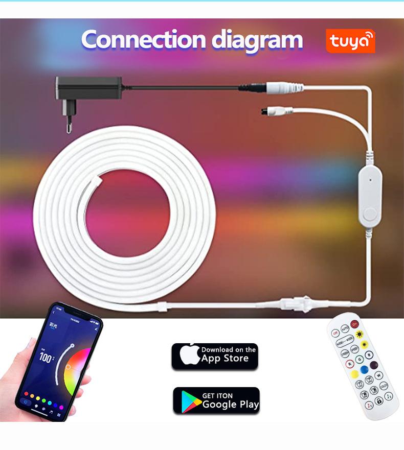 RGBIC Neon LED Rope Lights with Remote. App & Voice Control ? Flexible. IP65 Waterproof for Indoor & Outdoor Decor - Image 5